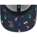 regulowana-granatowa-czapka-z-zakrzywionym-daszkiem-dla-dzieci-9forty-festive-new-york-yankees-mlb-od-new-era