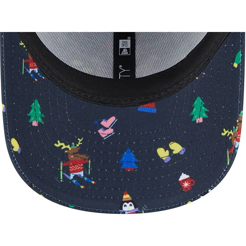 czapki-curva-granatowy-tasma-regulowana-dla-dziecka-9forty-festive-new-york-yankees-mlb-new-era