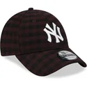 brazowa-regulowana-czapka-z-daszkiem-9forty-flannel-new-york-yankees-mlb-new-era