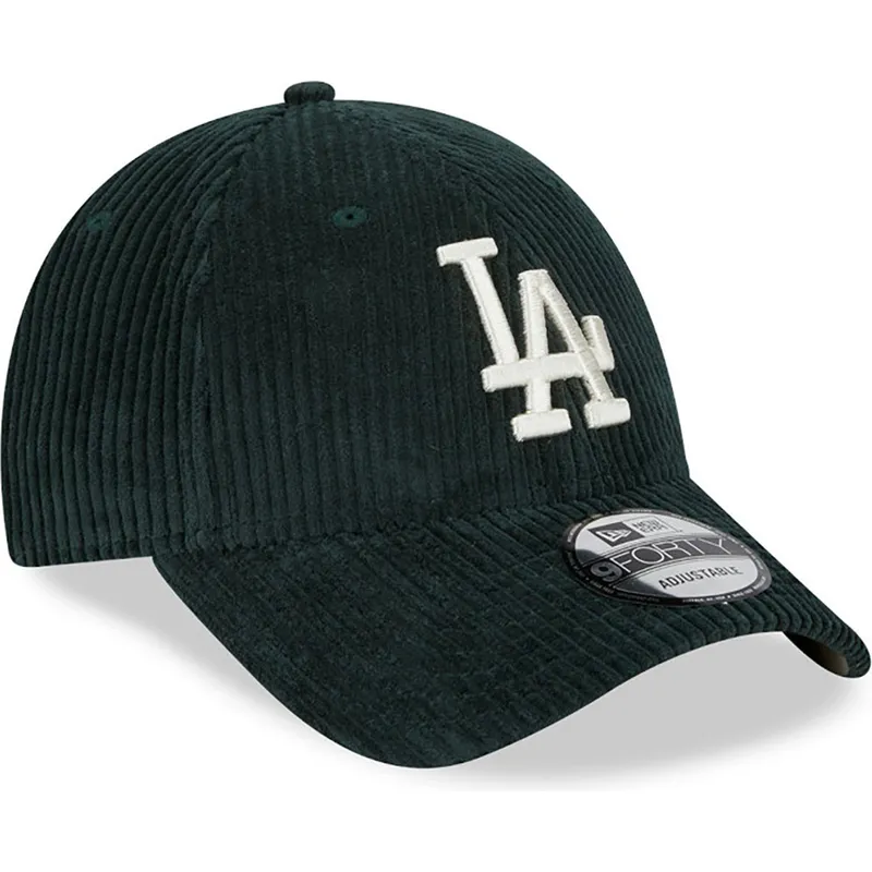 czapki-curva-zielony-tasma-regulowana-9forty-wide-cord-los-angeles-dodgers-mlb-new-era