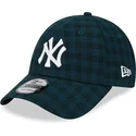 czapki-curva-zielony-tasma-regulowana-9forty-flannel-new-york-yankees-mlb-new-era