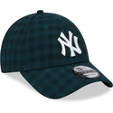 czapki-curva-zielony-tasma-regulowana-9forty-flannel-new-york-yankees-mlb-new-era
