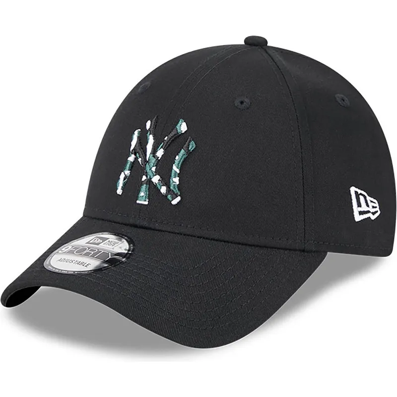 czapki-curva-czarny-tasma-regulowana-9forty-seasonal-infill-new-york-yankees-mlb-new-era