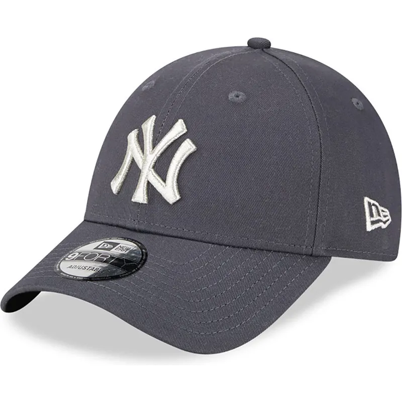 czapki-curva-szary-tasma-regulowana-9forty-metallic-new-york-yankees-mlb-new-era