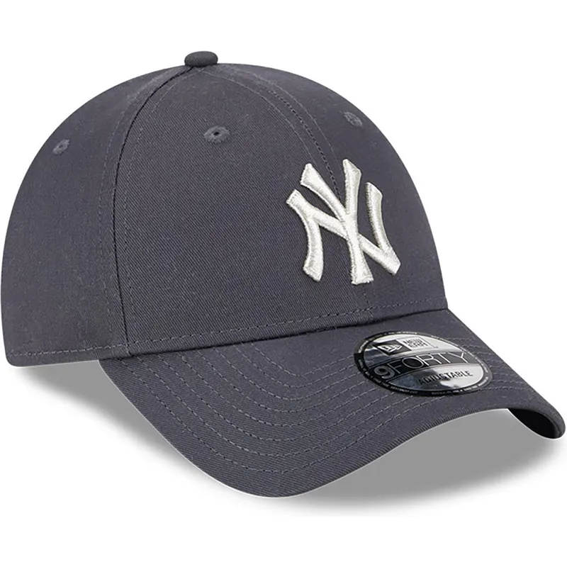 czapki-curva-szary-tasma-regulowana-9forty-metallic-new-york-yankees-mlb-new-era