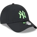 czarna-zakrzywiona-czapka-z-regulacja-z-zielonym-logo-new-york-yankees-mlb-9forty-neon-od-new-era