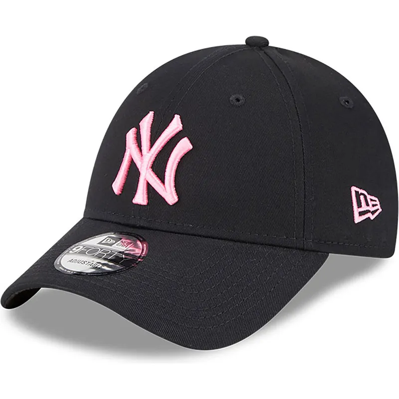 czapki-curva-czarny-tasma-regulowana-rosa-9forty-neon-new-york-yankees-mlb-new-era czapki-curva-czarny-tasma-regulowana-rosa-9forty-neon-new-york-yankees-mlb-new-era