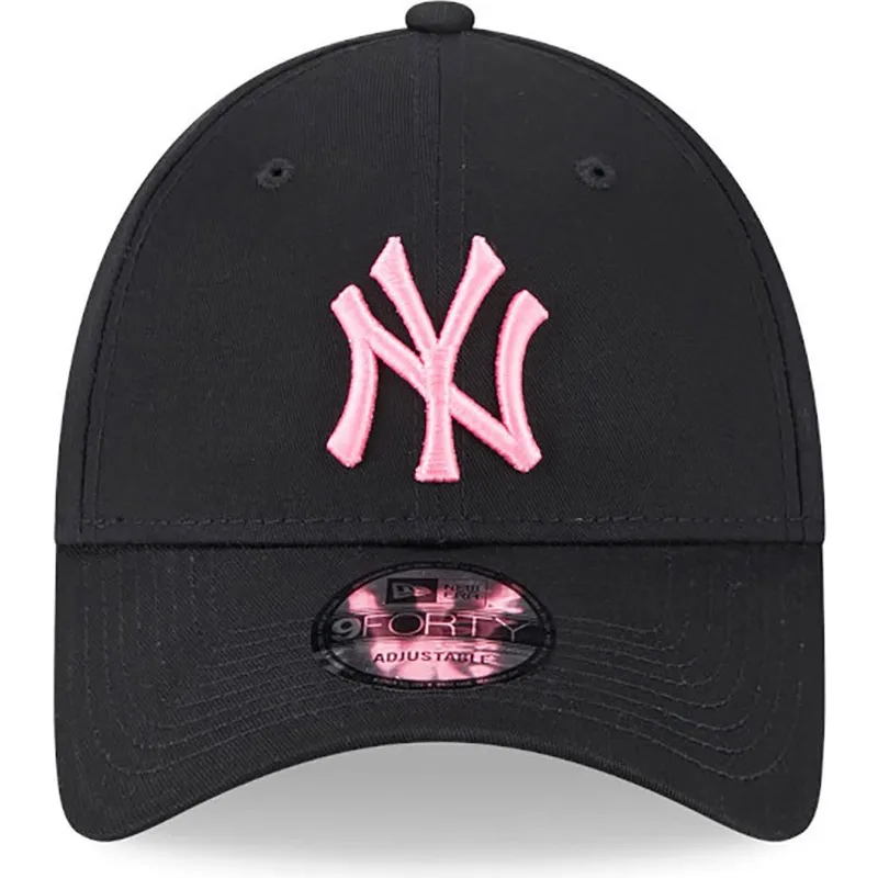 czapki-curva-czarny-tasma-regulowana-rosa-9forty-neon-new-york-yankees-mlb-new-era czapki-curva-czarny-tasma-regulowana-rosa-9forty-neon-new-york-yankees-mlb-new-era