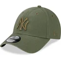 czapki-curva-zielony-tasma-regulowana-9forty-washed-canvas-new-york-yankees-mlb-new-era