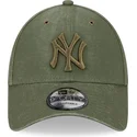 czapki-curva-zielony-tasma-regulowana-9forty-washed-canvas-new-york-yankees-mlb-new-era