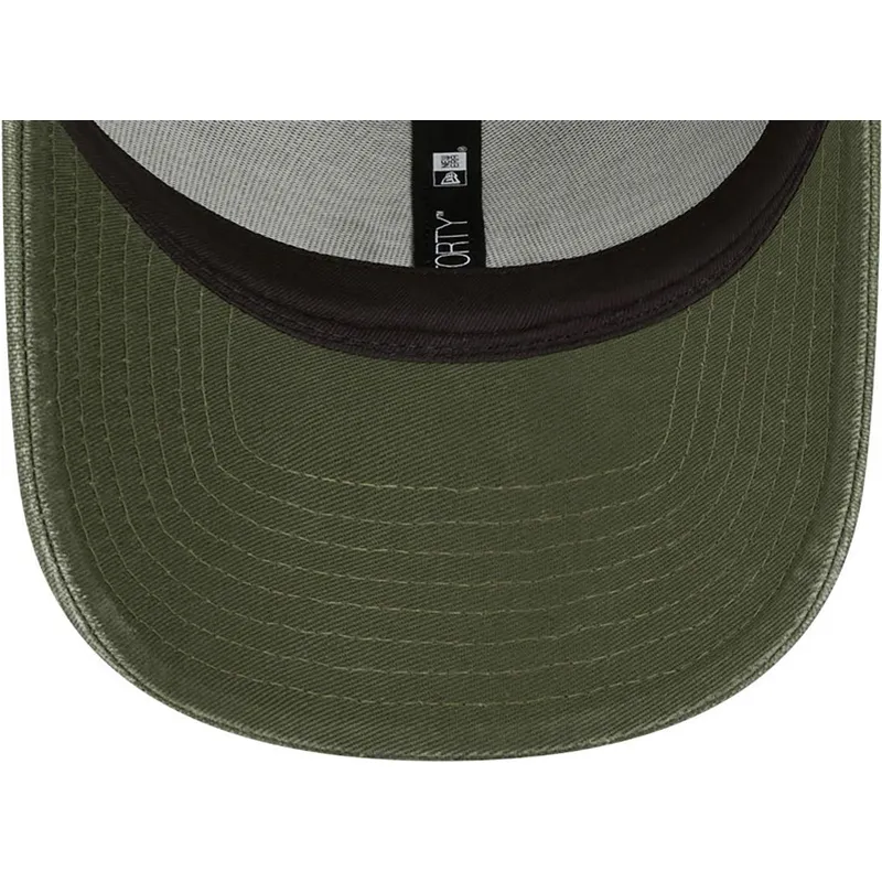czapki-curva-zielony-tasma-regulowana-9forty-washed-canvas-new-york-yankees-mlb-new-era