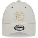 czapki-curva-bezowy-tasma-regulowana-9forty-washed-canvas-new-york-yankees-mlb-new-era
