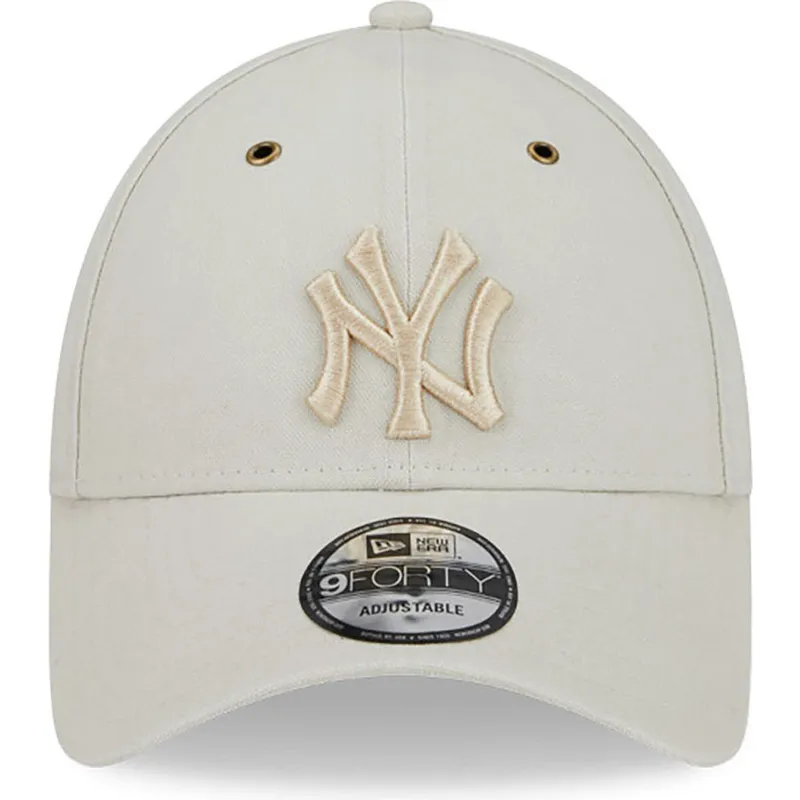 czapki-curva-bezowy-tasma-regulowana-9forty-washed-canvas-new-york-yankees-mlb-new-era