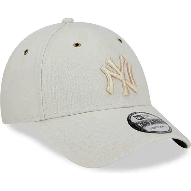czapki-curva-bezowy-tasma-regulowana-9forty-washed-canvas-new-york-yankees-mlb-new-era