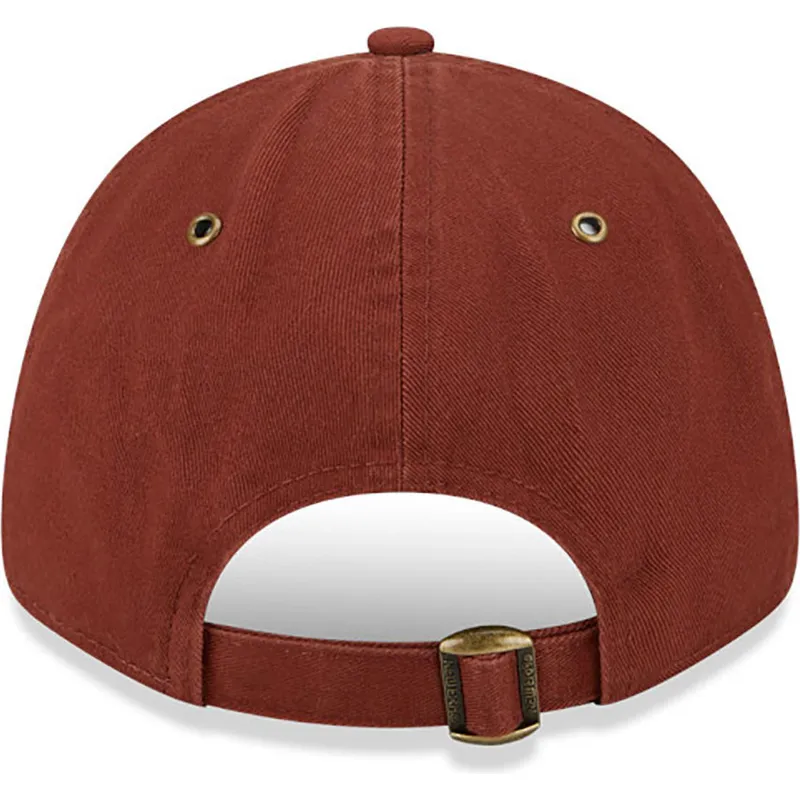 czapki-curva-brazowy-tasma-regulowana-9forty-washed-canvas-boston-red-sox-mlb-new-era