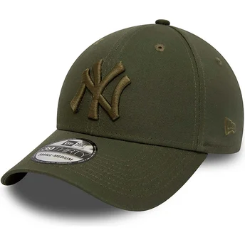 zielona-dopasowana-czapka-z-daszkiem-z-zielonym-logo-39thirty-league-essential-new-york-yankees-mlb-new-era