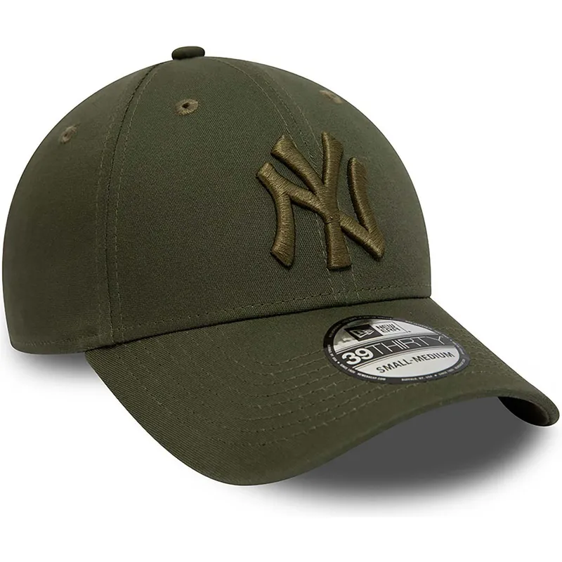 zielona-dopasowana-czapka-z-daszkiem-z-zielonym-logo-39thirty-league-essential-new-york-yankees-mlb-new-era