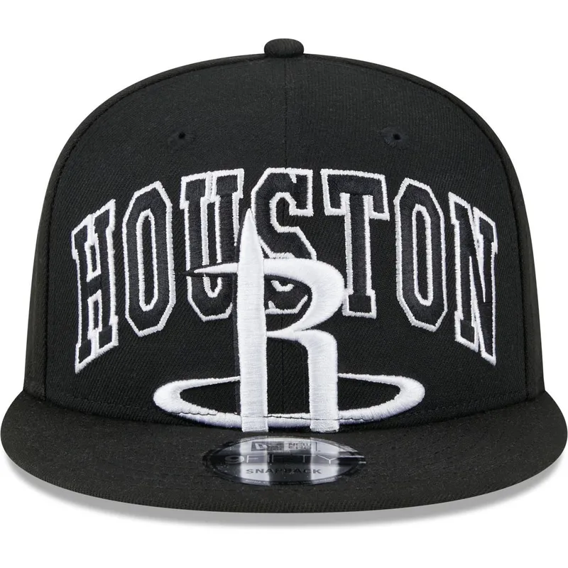 czarna-plaska-czapka-snapback-9fifty-tip-off-2023-houston-rockets-nba-new-era