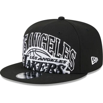 Czarna płaska czapka snapback 9FIFTY Tip Off 2023 Los Angeles Lakers NBA od New Era