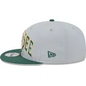 czapki-plana-szary-snapback-9fifty-tip-off-2023-milwaukee-bucks-nba-new-era