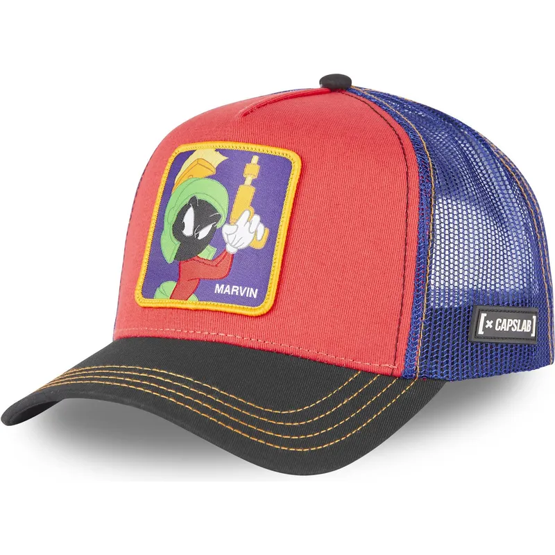 czapki-curva-czerwony-snapback-marvin-marsjanczyk-looney-tunes-capslab czapki-curva-czerwony-snapback-marvin-marsjanczyk-looney-tunes-capslab