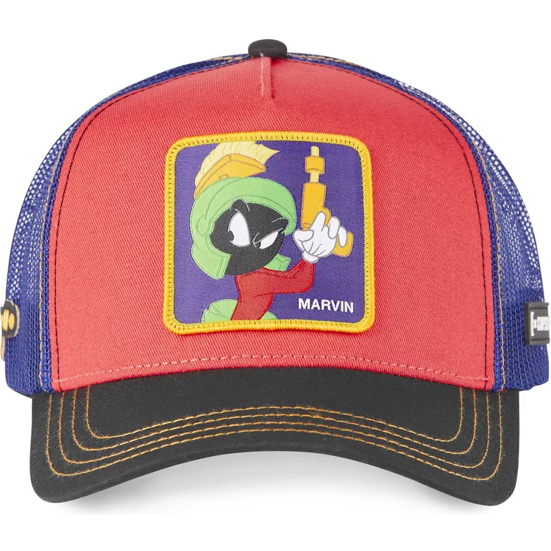 czapki-curva-czerwony-snapback-marvin-marsjanczyk-looney-tunes-capslab czapki-curva-czerwony-snapback-marvin-marsjanczyk-looney-tunes-capslab