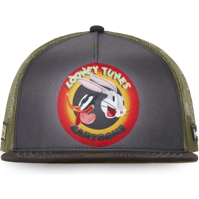 czapki-plana-szary-snapback-krolik-bugs-i-kaczor-daffy-looney-tunes-capslab