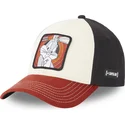 czapka-z-daszkiem-bezowa-czarna-i-czerwona-bugs-bunny-loo8-bu1-looney-tunes-od-capslab