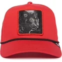czerwona-czapka-z-zakrzywionym-daszkiem-snapback-pantera-panther-100-the-farm-all-over-canvas-od-goorin-bros