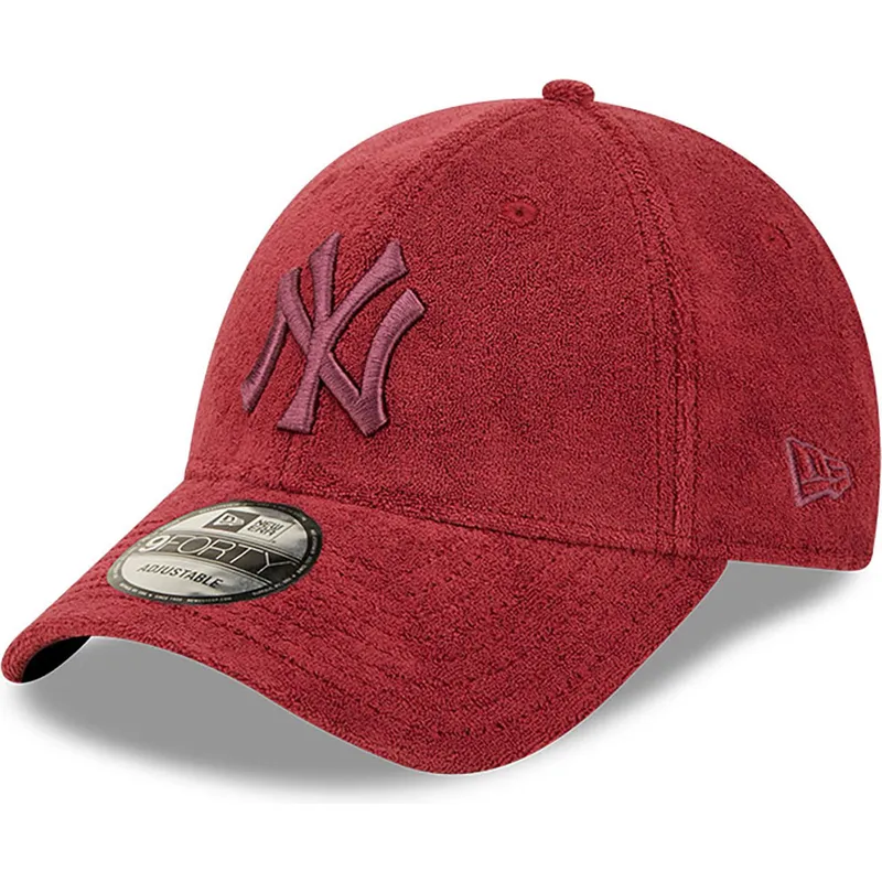 czapki-curva-czerwony-tasma-regulowana-9forty-towelling-new-york-yankees-mlb-new-era