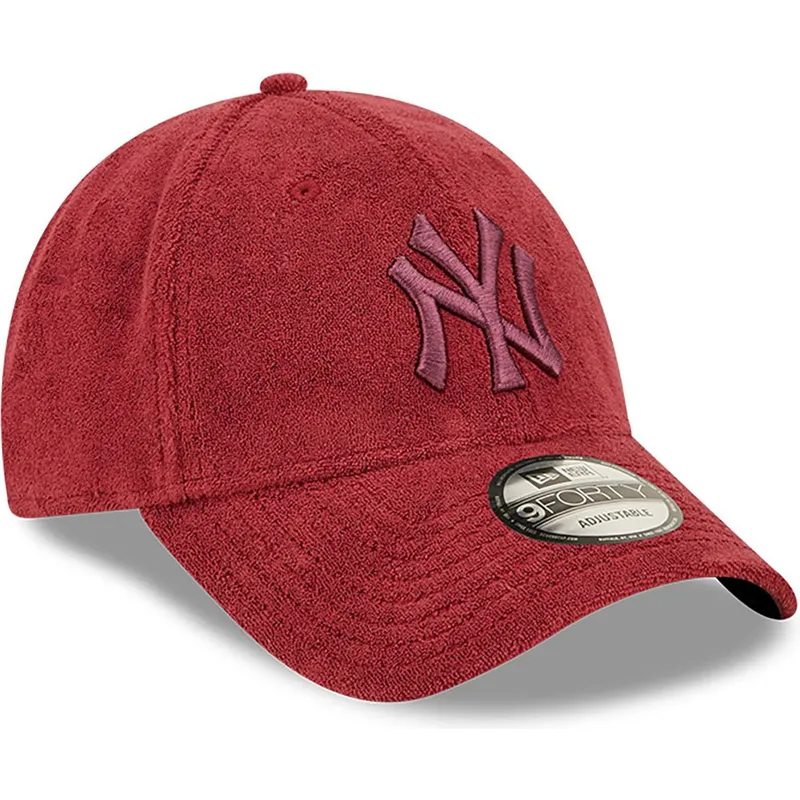 czapki-curva-czerwony-tasma-regulowana-9forty-towelling-new-york-yankees-mlb-new-era