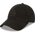 czarna-zakrzywiona-czapka-z-regulacja-i-czarnym-logo-9forty-towelling-los-angeles-dodgers-mlb-od-new-era