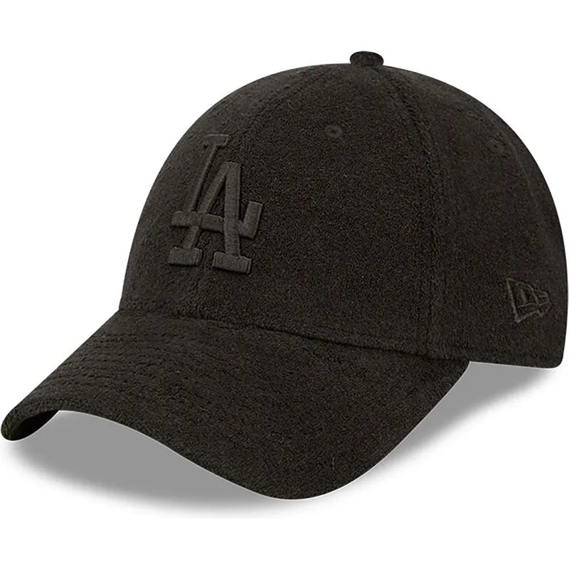 czapki-curva-czarny-tasma-regulowana-9forty-towelling-los-angeles-dodgers-mlb-new-era