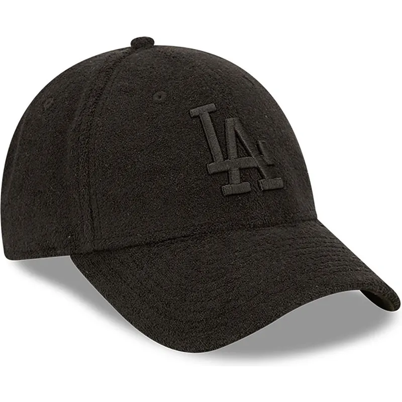 czapki-curva-czarny-tasma-regulowana-9forty-towelling-los-angeles-dodgers-mlb-new-era
