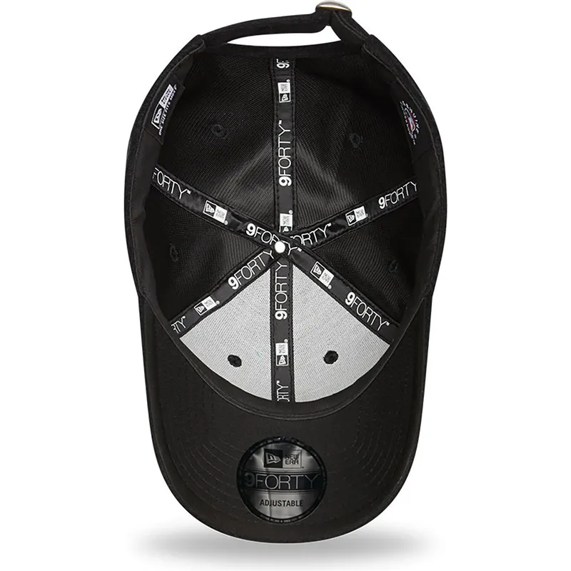 czapki-curva-czarny-tasma-regulowana-9forty-towelling-los-angeles-dodgers-mlb-new-era