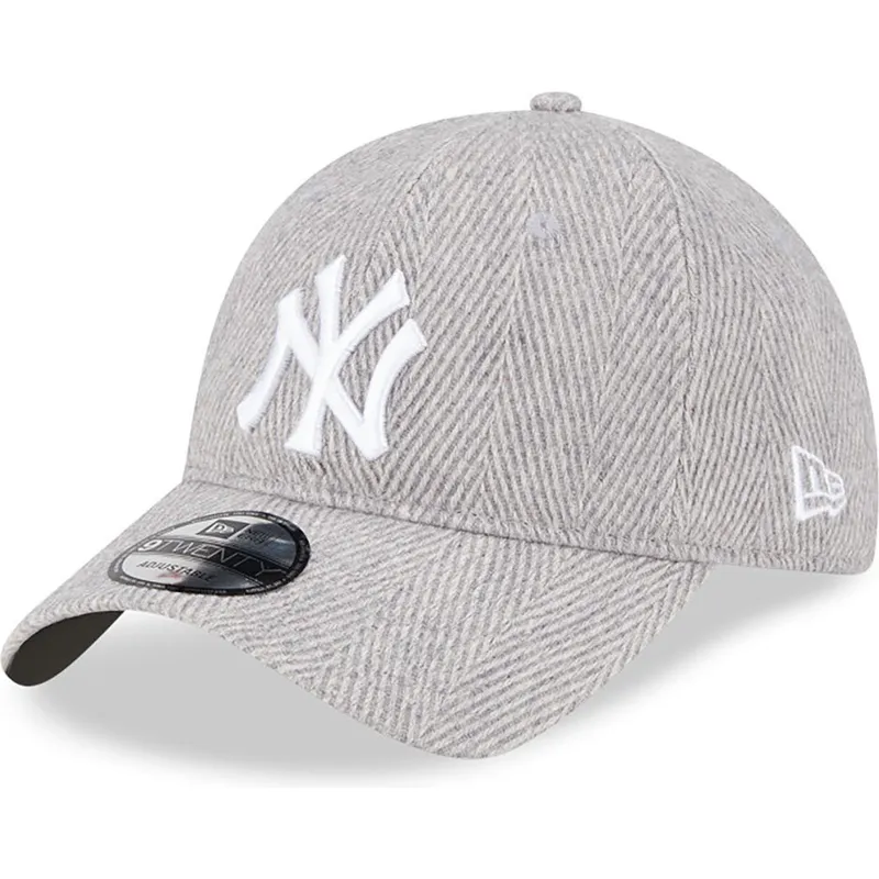 czapki-curva-szary-tasma-regulowana-9twenty-herringbone-new-york-yankees-mlb-new-era czapki-curva-szary-tasma-regulowana-9twenty-herringbone-new-york-yankees-mlb-new-era