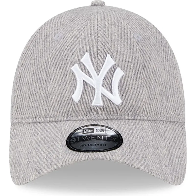 czapki-curva-szary-tasma-regulowana-9twenty-herringbone-new-york-yankees-mlb-new-era czapki-curva-szary-tasma-regulowana-9twenty-herringbone-new-york-yankees-mlb-new-era