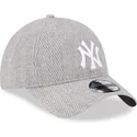 czapki-curva-szary-tasma-regulowana-9twenty-herringbone-new-york-yankees-mlb-new-era