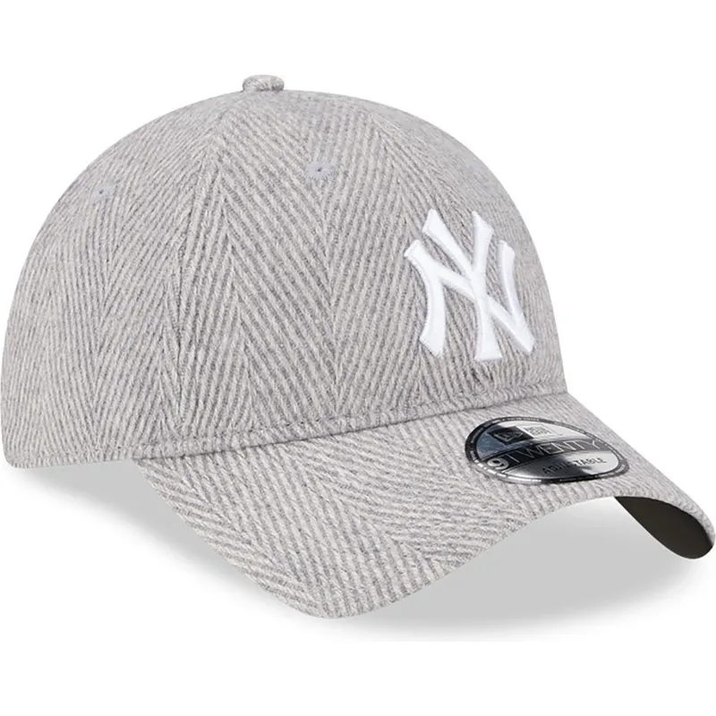 czapki-curva-szary-tasma-regulowana-9twenty-herringbone-new-york-yankees-mlb-new-era czapki-curva-szary-tasma-regulowana-9twenty-herringbone-new-york-yankees-mlb-new-era