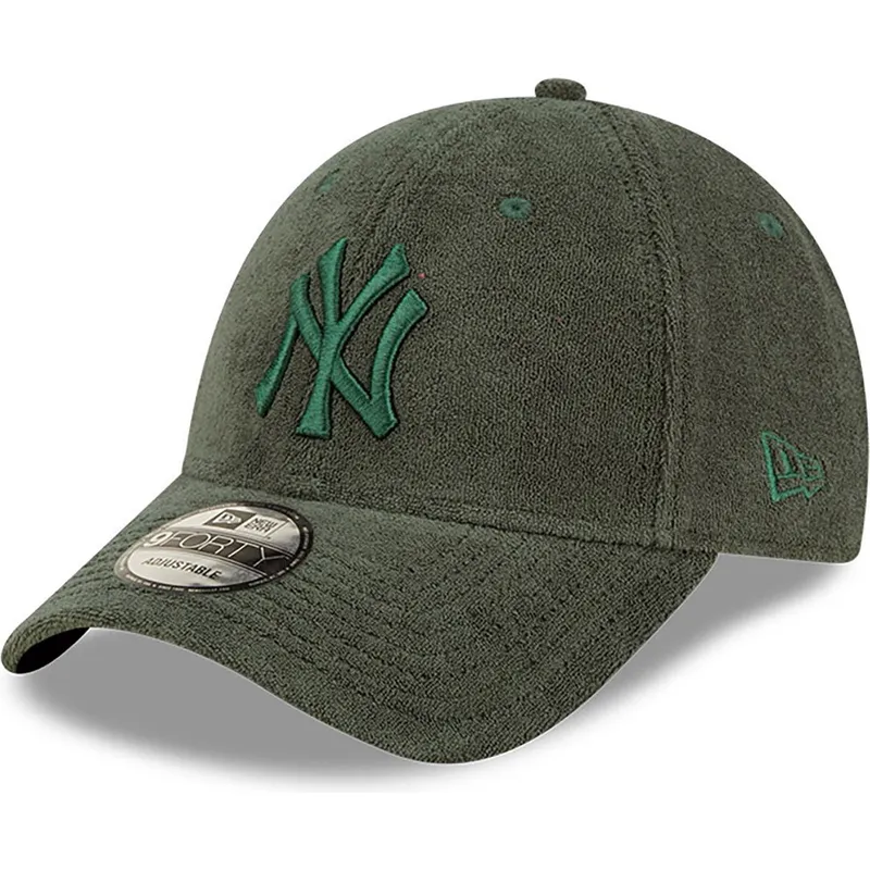 czapki-curva-zielony-tasma-regulowana-9forty-towelling-new-york-yankees-mlb-new-era