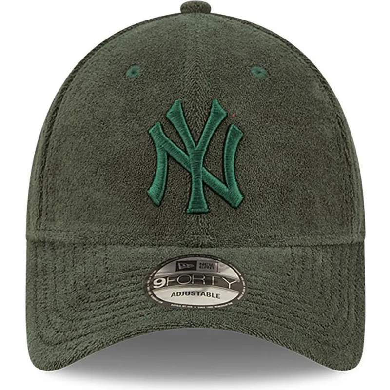 czapki-curva-zielony-tasma-regulowana-9forty-towelling-new-york-yankees-mlb-new-era