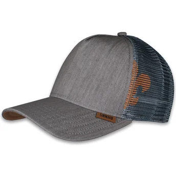 Czapki zakrzywiona szary snapback HFT Linen 2014 Djinns