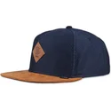 snapback-honey-knit-granatowo-brazowy-z-plaskim-daszkiem-od-djinns