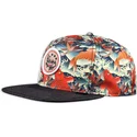 czerwona-plaska-czapka-snapback-koi-linen-od-djinns