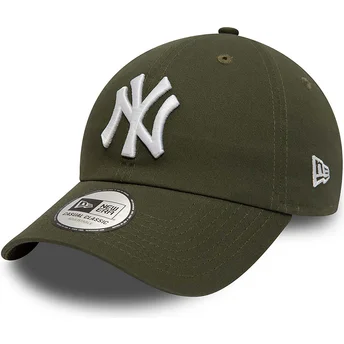 Zielona regulowana czapka z zakrzywionym daszkiem 9TWENTY League Essential New York Yankees MLB od New Era