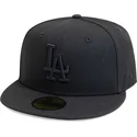 czarna-dopasowana-czapka-z-daszkiem-z-czarnym-logo-59fifty-league-essential-los-angeles-dodgers-mlb-new-era