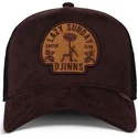brazowo-czarna-czapka-trucker-lazy-classic-hft-od-djinns