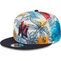 czapki-plana-wielokolorowy-snapback-9fifty-spring-new-york-yankees-mlb-new-era