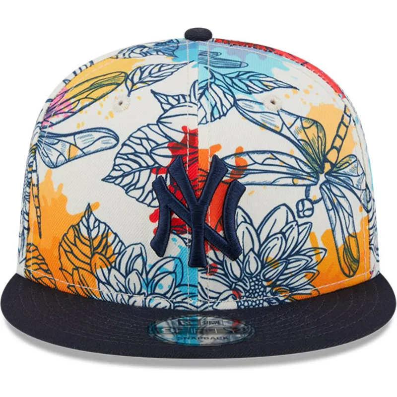 czapki-plana-wielokolorowy-snapback-9fifty-spring-new-york-yankees-mlb-new-era