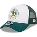 biala-i-zielona-czapka-trucker-9forty-a-frame-circle-oakland-athletics-mlb-marki-new-era